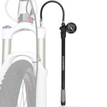 Mountainbike Shock Pump 300psi - Portable Air Tool with Gauge for Suspension - Universal Inflator with Bleed Valve for Front and Rear Tires
