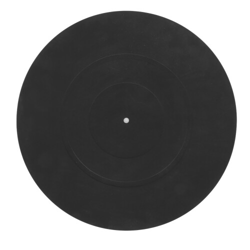 Black Rubber Record Mat - Reduce Vibration & Improve Bass Response 2