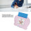 Bilingual Interactive Flashcards for Kids, Durable Plastic, Pink 3