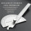 14 cm Adjustable Protractor 180 Degrees, Stainless Steel Round Head Angle Ruler, Math Measurement Tool 4