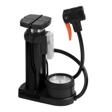 Bike Floor Pumps with Pressure Gauge, Double Cylinder Pumps for Tires, Compact Tire Air Pumps for Bikes