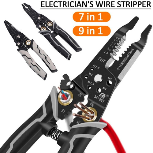 Professional Wire Stripper 9 in 1 Multifunctional Tool for Stripping, Cutting, Crimping, and Wire Connections 2