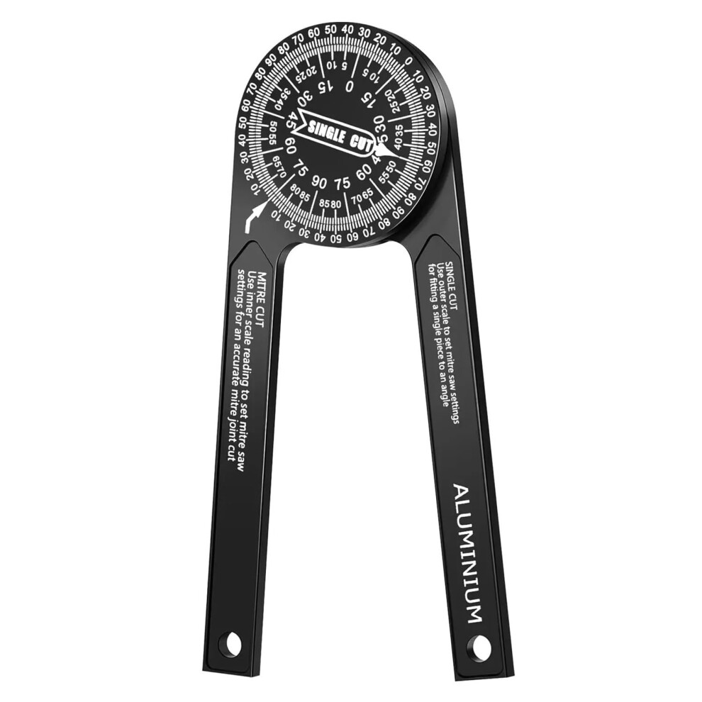 Miter Saw Angle Gauge Aluminum Angle Gauge For Carpenters Woodworking Metal Renovation Work 45 90 6493810579547