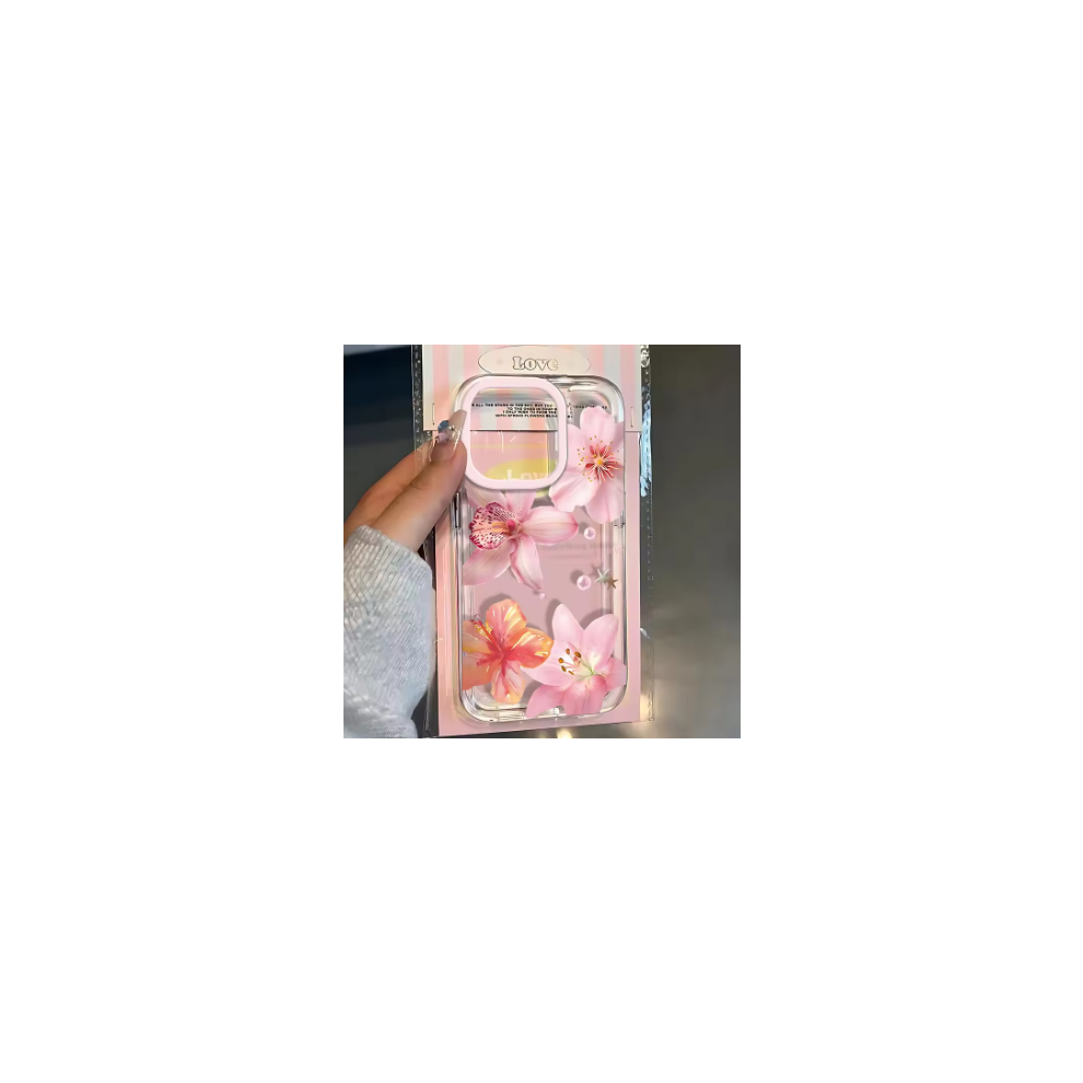 (For Iphone 16) Pink Lily Flower Pattern Phone Case For Iphone Not,Specified 5051140569983