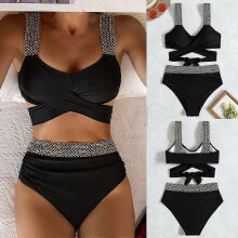 (XL, S0123) Lebanghui Push Up Women Swimsuit One Piece Sexy Swimwear Women Bath Suit Stitch Detail One-pieces Swimming Suit Bathing Suits