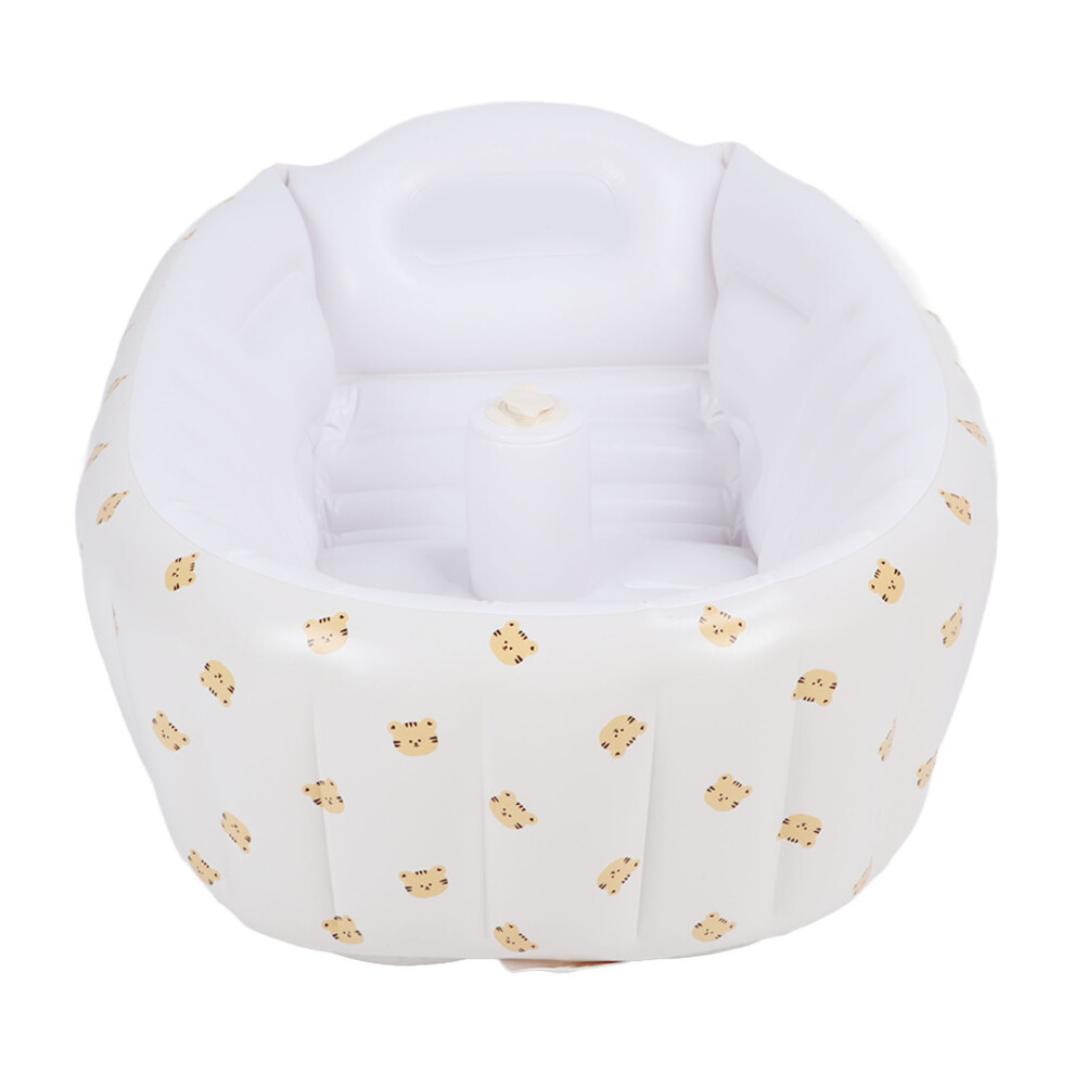 Baby Bath Tub with Built-in Pump Inflatable & Foldable Toddler Shower Seat