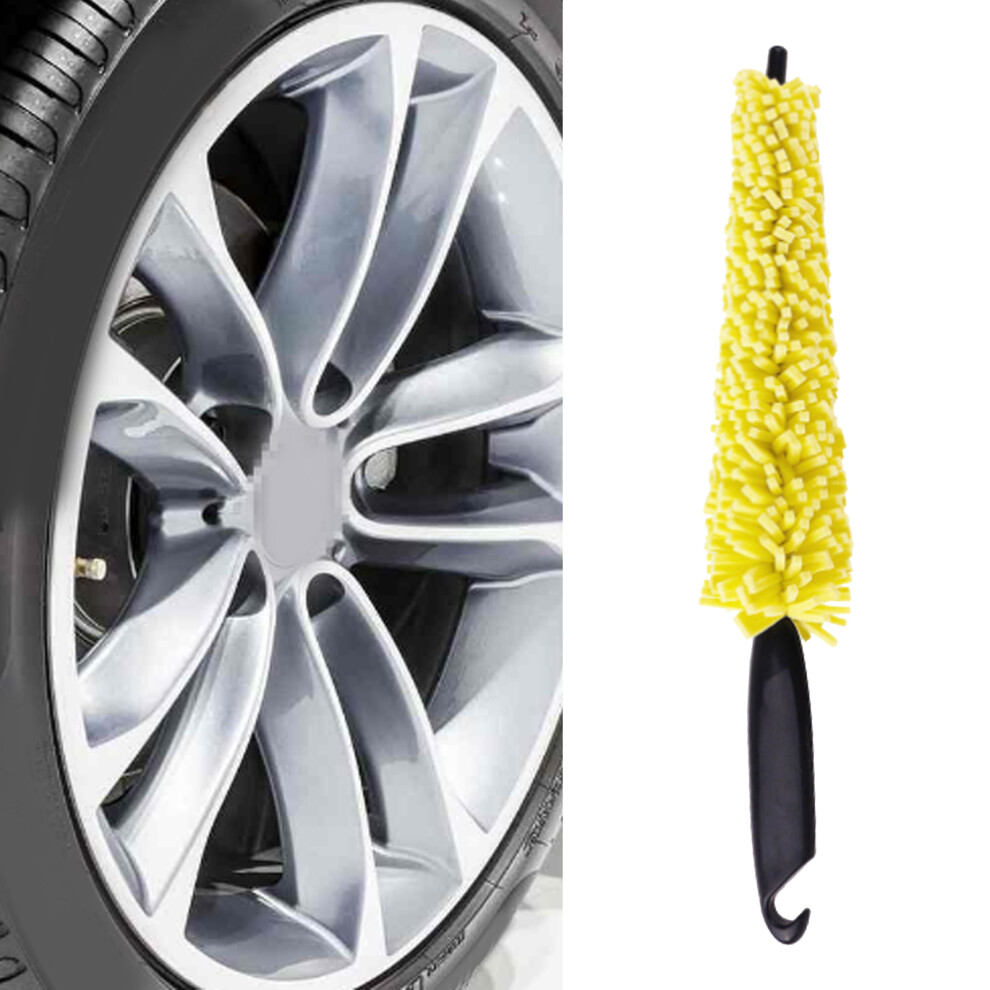 Long Handle Water Absorption Tire Brush For Car Wheels Rims, Pp+Eva 9451338756311