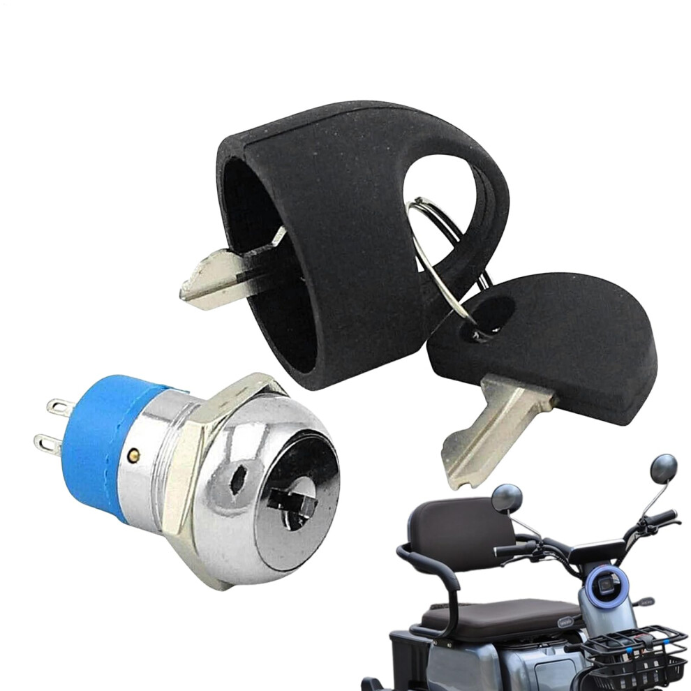 Electric Scooter Ignition Switch | Zinc Alloy Start-Stop Set For Commuters, Outdoor Use, And Workshop Compatibility 6276012324029