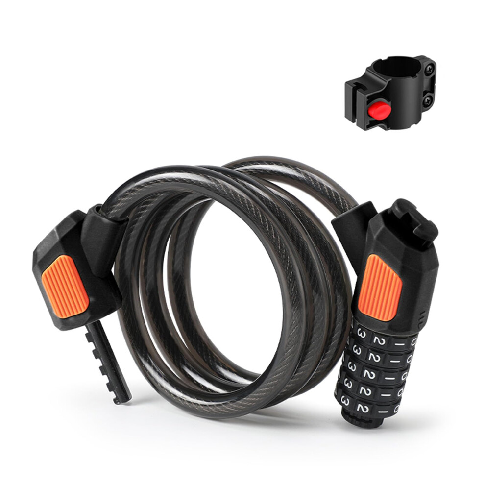 Heavy Duty 5-Digit Bicycle Cable Lock, Resettable Combination Bike Lock, Theft-Resistant, Weatherproof Security Lock 6482260508740
