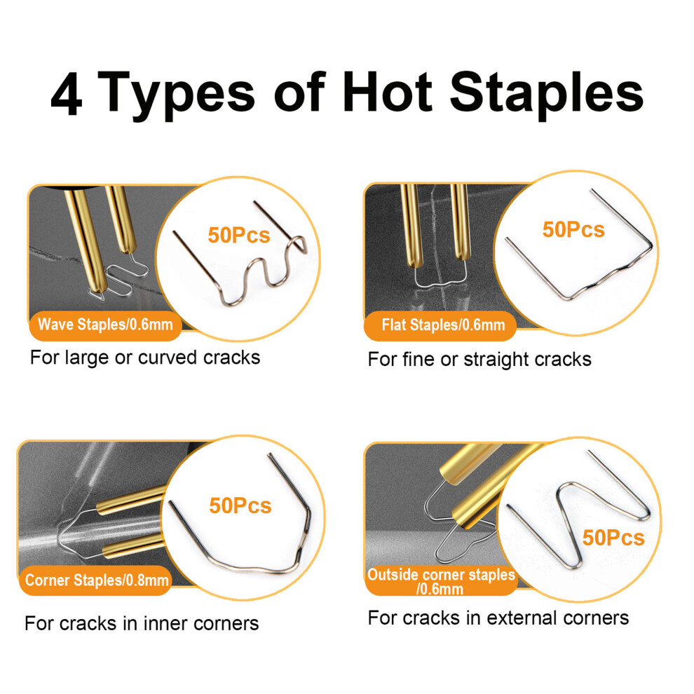 100W Plastic Welder Kit for Bumper Repair, 200pcs Staples, Ergonomic Design-image-OPC-PJHGNS6-NEW