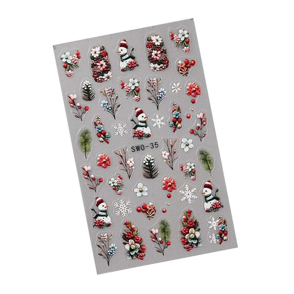 FeiertagsthemennÃ¤gelaufkleber FÃ¼r WeihnachtsmanikÃ¼re - Lustige Nagel Decals, Einfache Anwendung, 24 StÃ¼ck