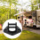 Solid Aluminum RV Awning Base Foot Black for Sunchaser II Heavy Duty 9
