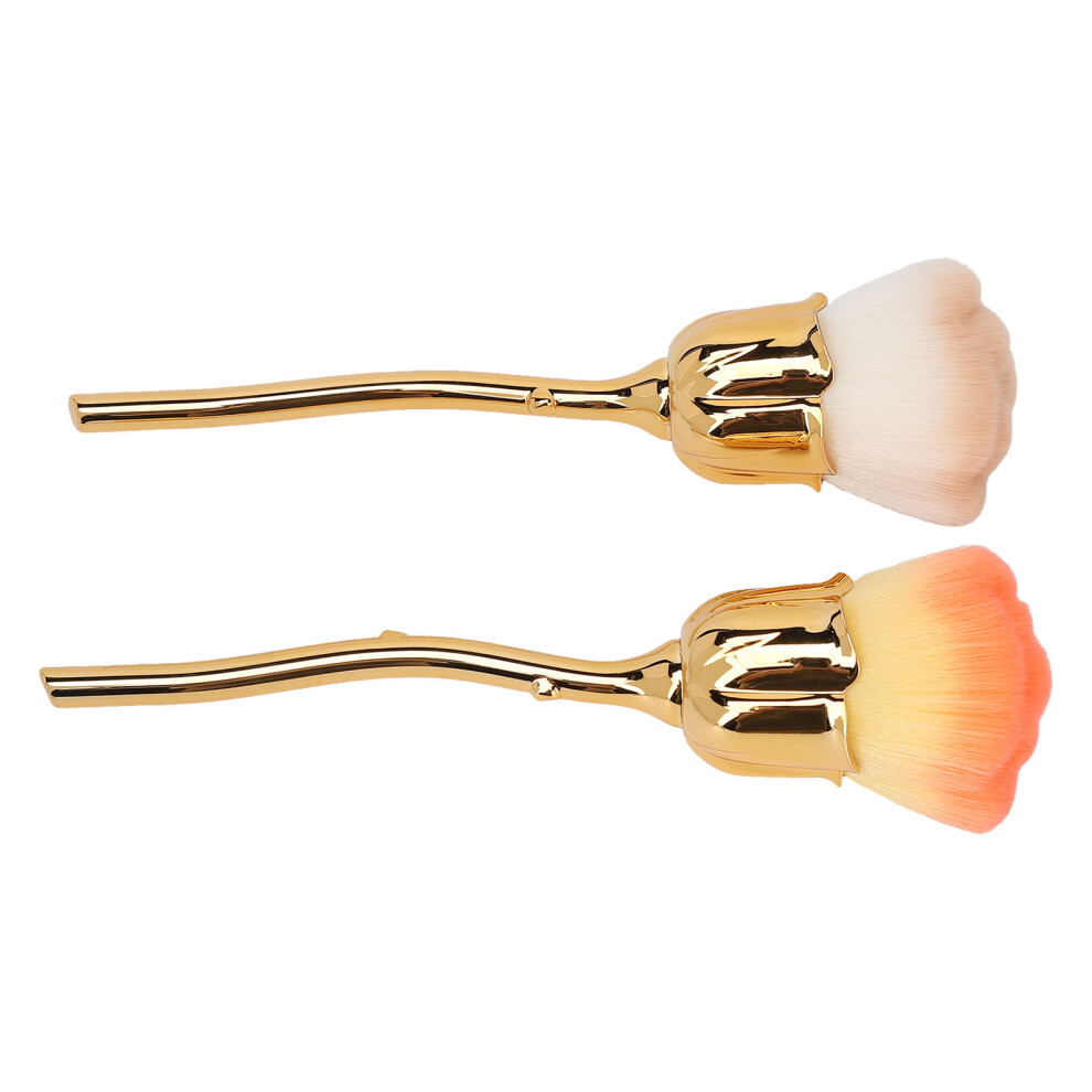 2Pcs Rose Design Nail Dust Brush with Soft Bristles for Professional Use-image-OPC-PJHGTDQ-NEW