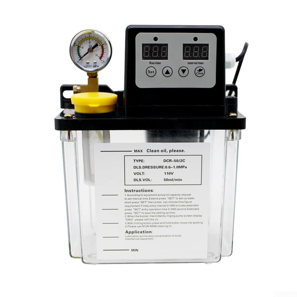 Fully Automatic Lubricating Oil Pump 2L with Precision Pressure Gauge for Industrial and Automotive Machines-image-OPC-PJHGV7D-NEW
