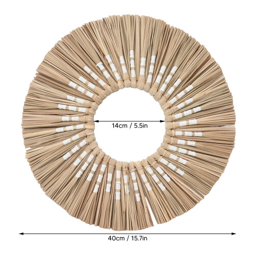 Seagrass Wall Mirror Handmade Round Hanging Decor Entryway Bedroom 1