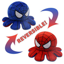 (Spiderman) Plush Reversible Octopus Toy Batman Stuffed Flip Doublesided