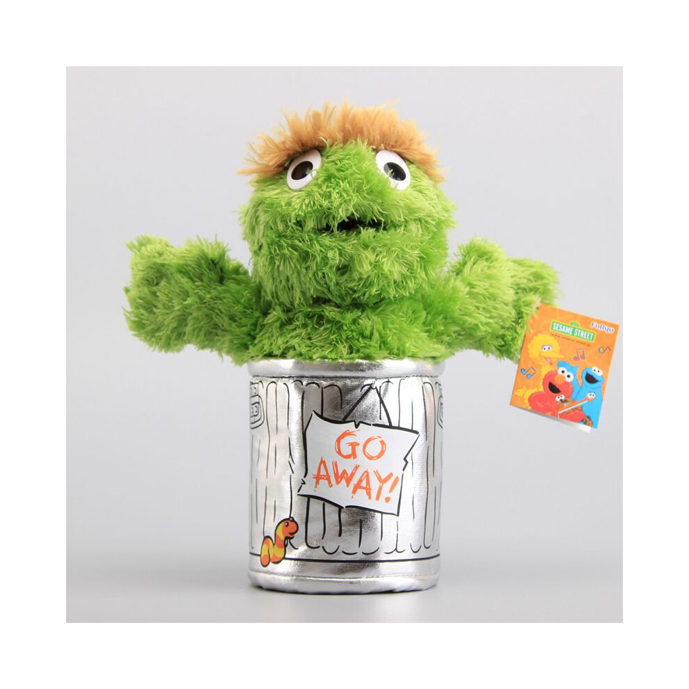 (Oscar 25cm) Street Plush Sesame Elmo Zoe Ernie Oscar Cookie Grover Bird Toys Nwt