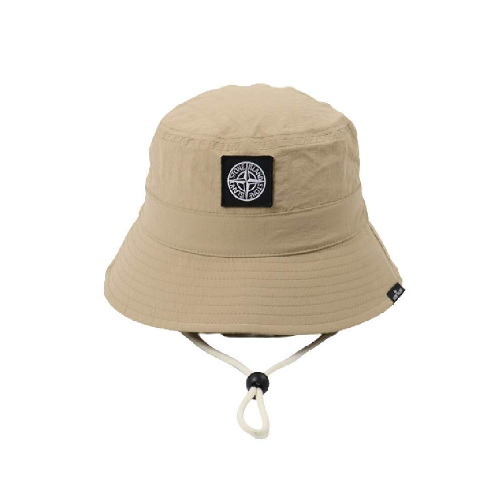 (Beige) Hat Stoneisland Bucket Wind Fast Dry Adjustable Drawcord Summer Outdoor Sunshade