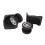 2pcs Black Luggage Wheels Replacement 360 Spin Quiet Casters 16