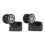 2pcs Black Luggage Wheels Replacement 360 Spin Quiet Casters 13