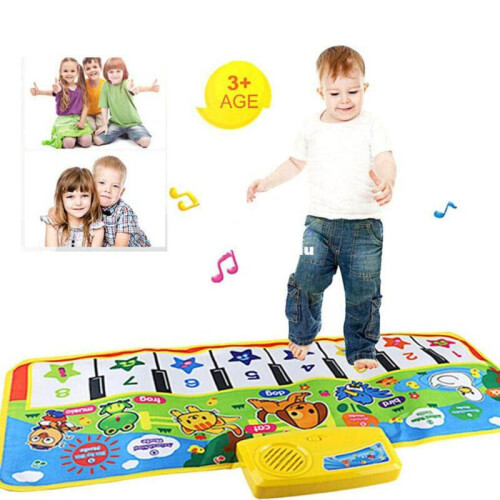 Gift Toy Kids Touch Play Learn Singing Piano Keyboard Music Carpet Mat Blanket 2