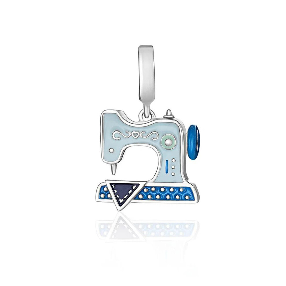 Sewing Machine charm sterling silver for women bracelet