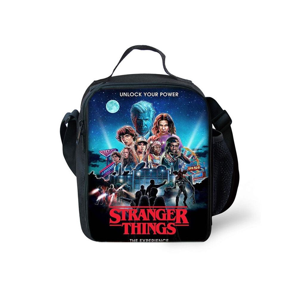 (Unlock) Thing Lunch Stranger Bags Ice Bag Thermal Insulated Cooler Students Kids Picnic
