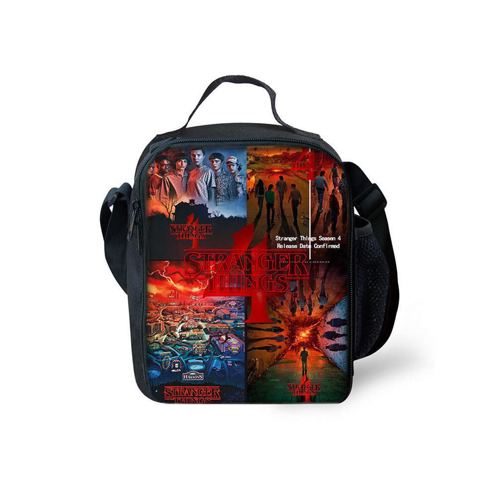 (Stranger Things) Thing Lunch Stranger Bags Ice Bag Thermal Insulated Cooler Students Kids Picnic