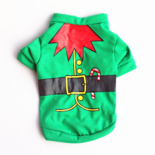 (Green, Large) Cat Dog Puppy Pet Christmas Pullover Santa Elf Vest Tshirt Xssmlxl Clothes
