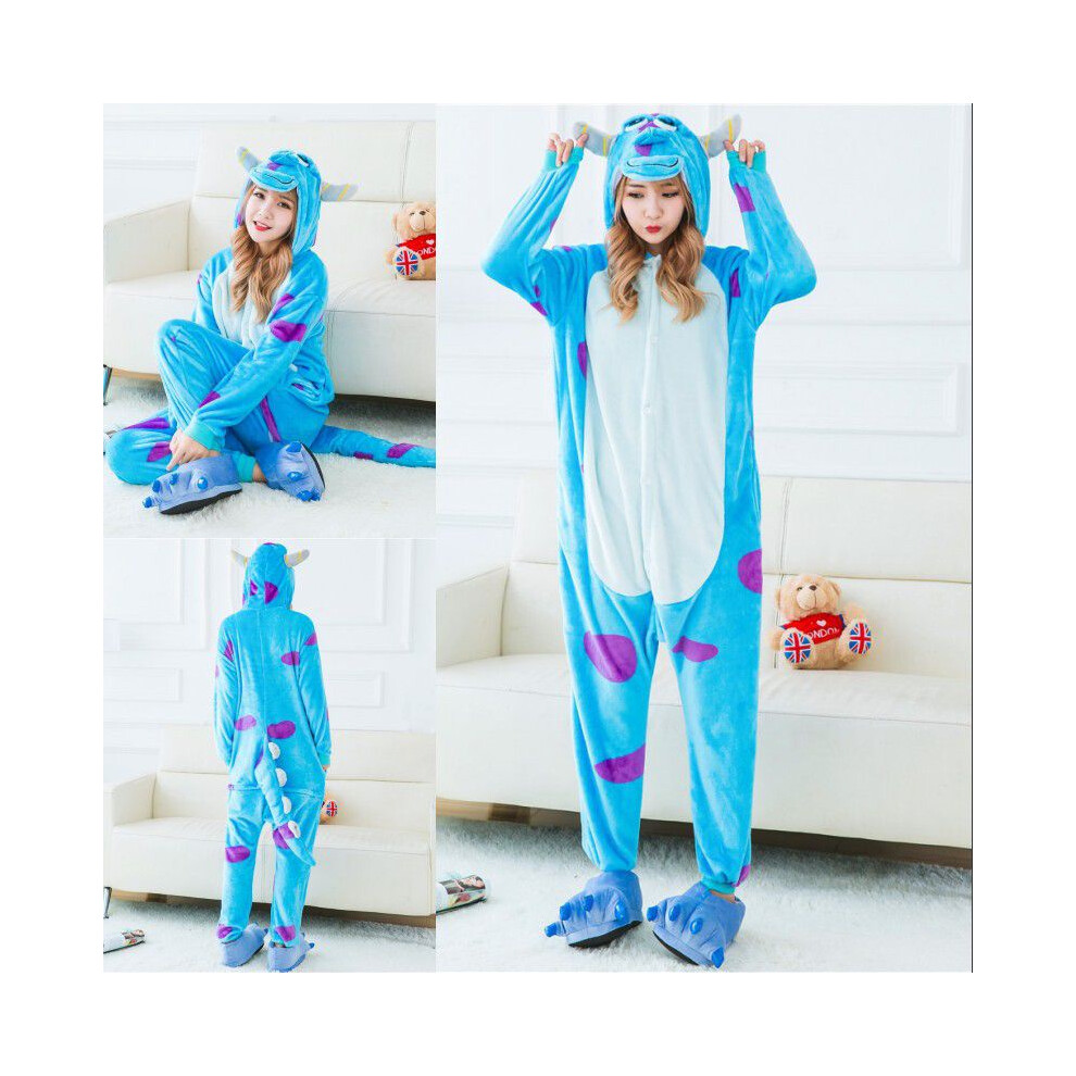 (Sully, Adult S) Monsters Adultkid University Mike Wazowski Sully Costume Pajamas Sleepwear Ones