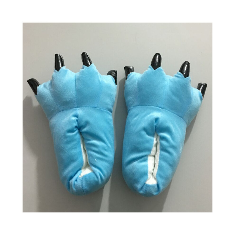 (Blue Slipper, EU40-EU45) Monsters Adultkid University Mike Wazowski Sully Costume Pajamas Sleepwear Ones