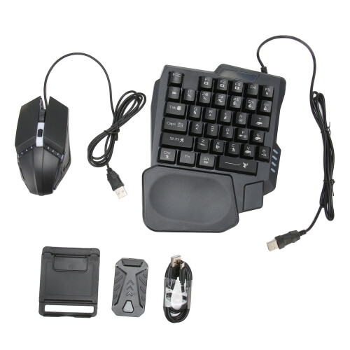 Mobile Gaming Combo: One Handed Keyboard Mouse & Stand for Android 1