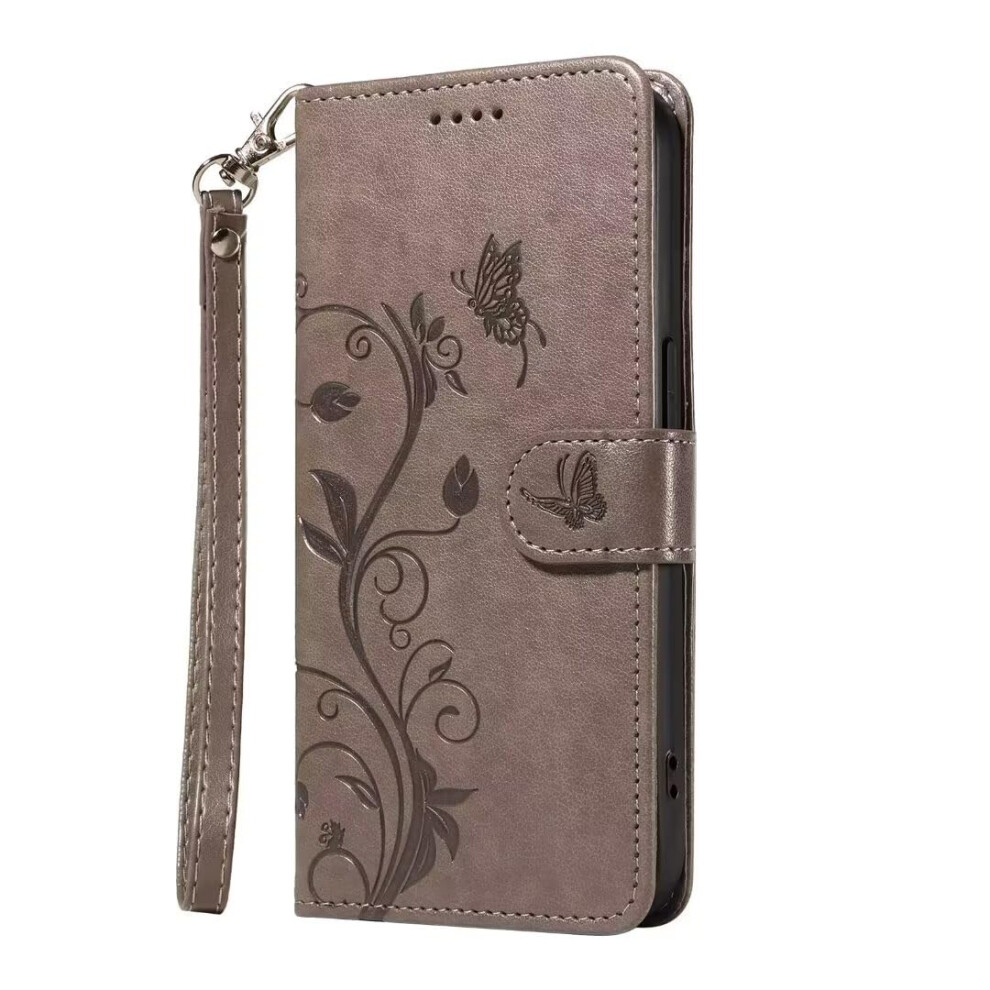 Case For Realme C15 C12 C25 Flip Leather Cover With Card Slot Magnetic Stand Pu Leather Wallet Gray 6947110970103