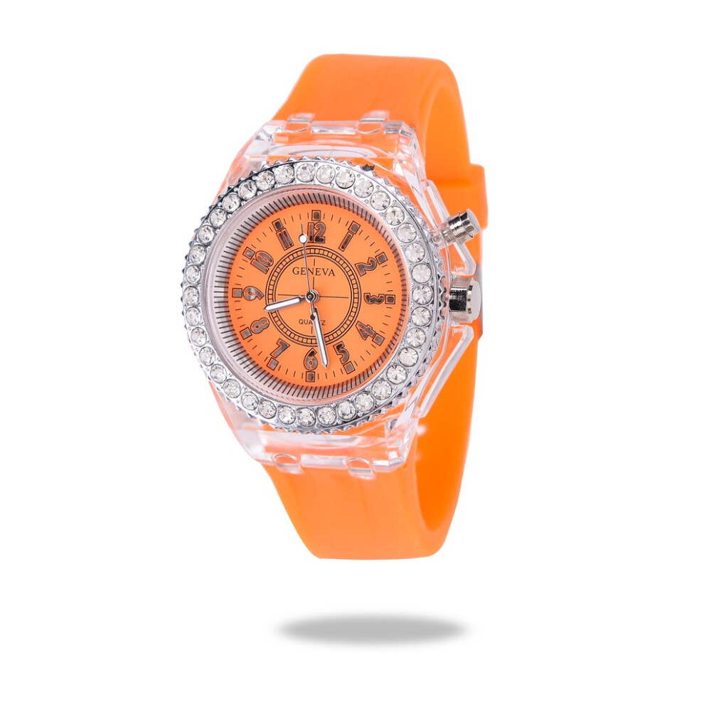 (StyleG) Electronic Transparent Student Watch Luminous Waterproof Band Silicone Sports-image-OPC-PJHHF2N-NEW