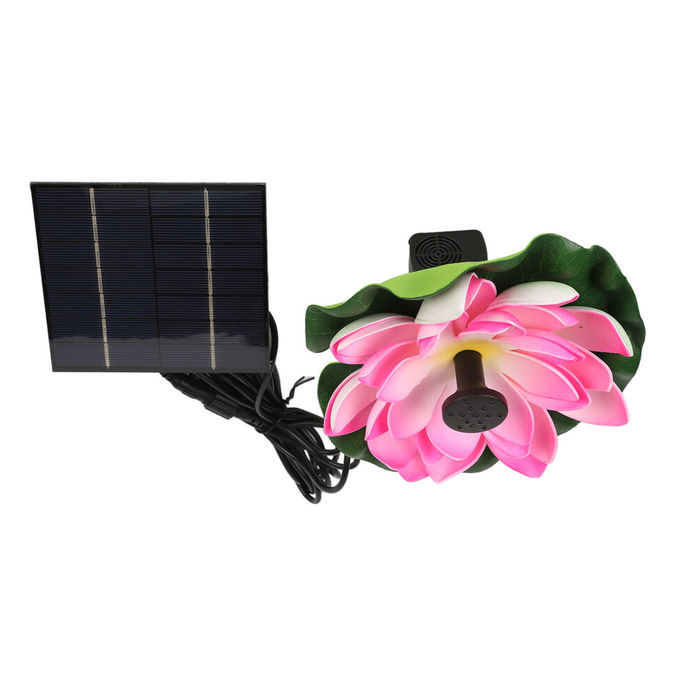 Lotus Flower Solar Water Pump 1.4W Floating Fountain Garden Pond Aquarium 9301338768961