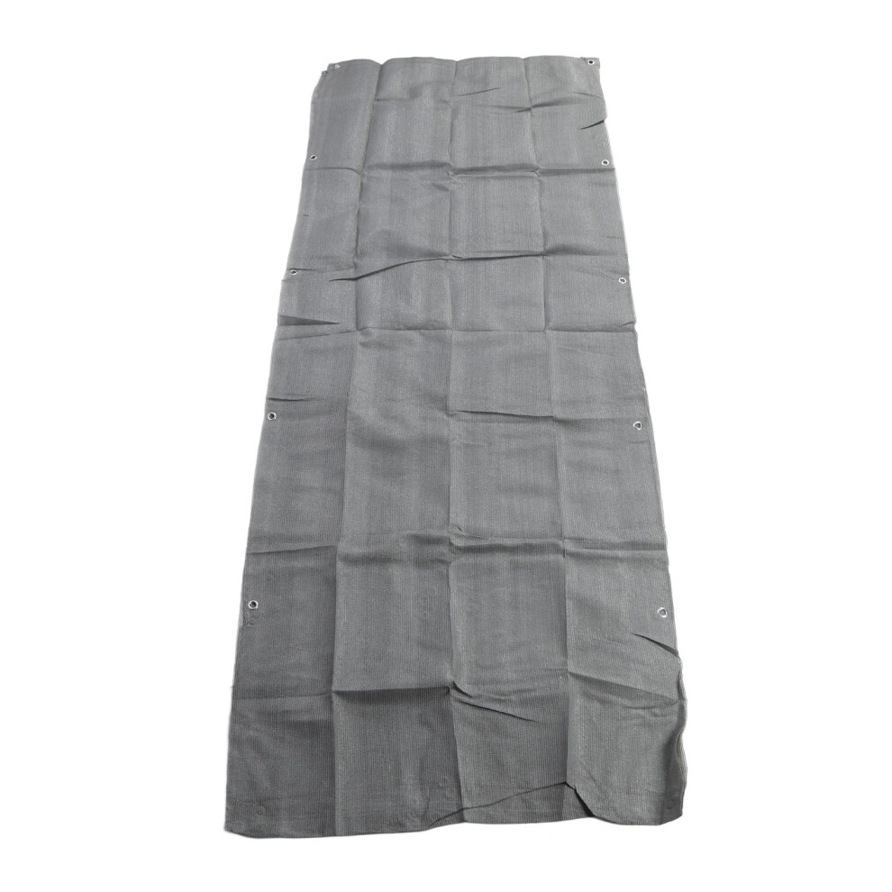 Balcony Privacy Screen Fence Cover Hdpe Uv Protection 0.9X5m Light Gray 4971338769883