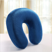 (Royal Blue) Pillow Foam Memory Neck U Shape Headrest Car Flight Travel Cushion Nursing Soft