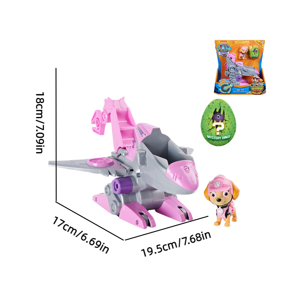 (Skye) Chase Paw Patrol Skye Marshall Rescue Truck Toy Set Transformable Gifts Pvc Kids