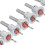10PCS Tapered Countersink Bits for Soft Metals Wood Plastic Adjustable Stop 11
