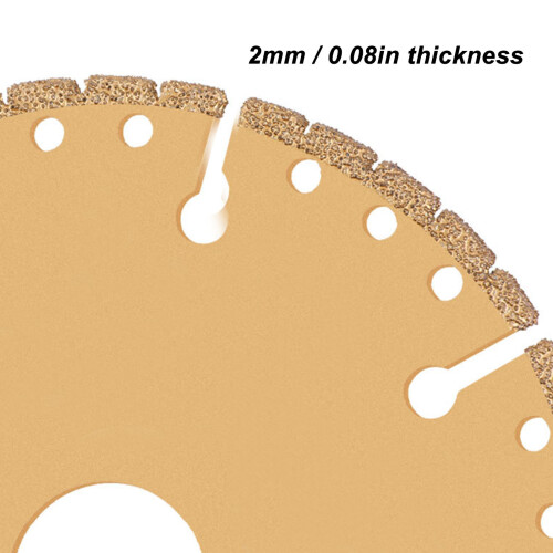 Diamond Saw Blade 115x22.23mm Multi-Purpose Segmented Cutting Disc Gold 1