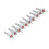 10PCS Tapered Countersink Bits for Soft Metals Wood Plastic Adjustable Stop 1