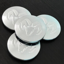 (White,63mm)Jeu de 4 enjoliveurs de roue centraux Dodge usinés Ram 1500 Dakota Durango 63 mm