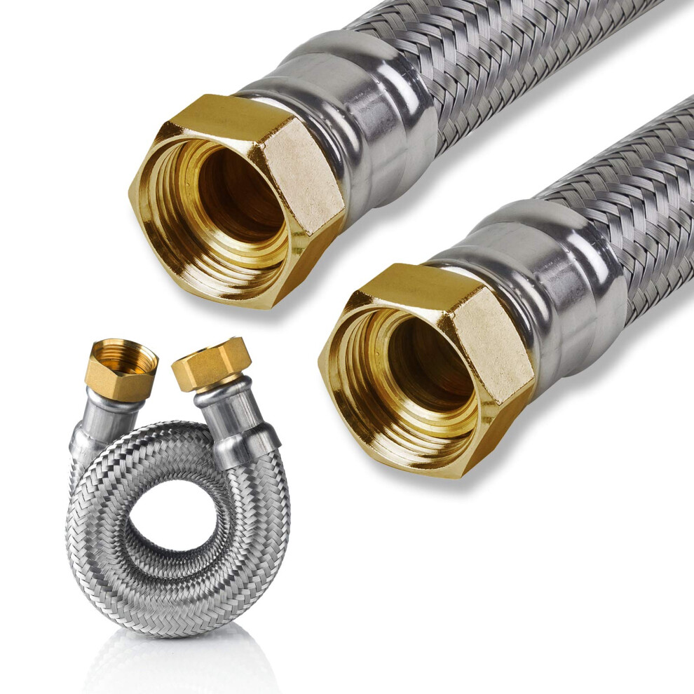 Stainless Steel Drinking Water Reinforced Hose 1 Inch Dn25 700 Mm Dvgw Flex Hose For Plumbing Applications 6482260510682