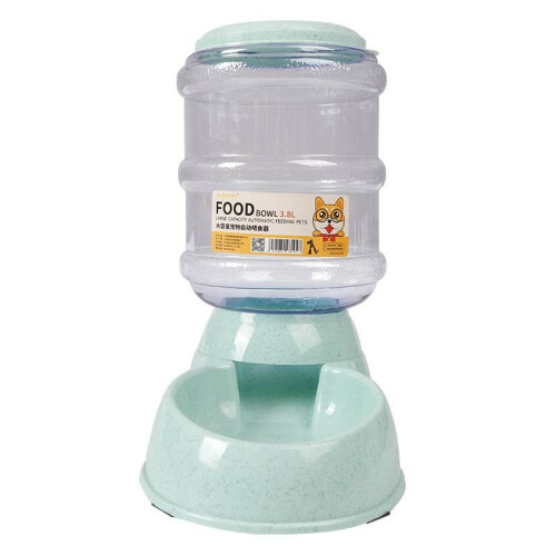 (Green Feeding Device) Automatic Water Pet Feeder Plastic Large Capacity Dog Cat Gift Supplies Tool