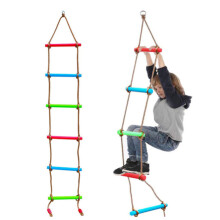Kids Climbing Rope Ladder, Multi-Layer Weave, Soft Colorful Training Accessories