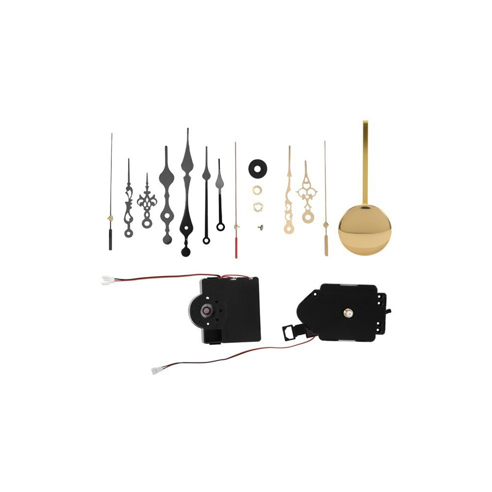 (Style B)Accessoires d'horloge en métal élégant pendules réglables fonction musique bureau à domicile