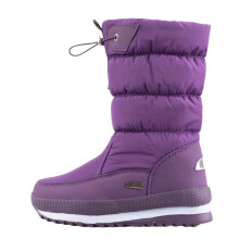 (Purple,38Foot Length24cm/9.6in)Damen Winter Schnee Stiefel Mittelschlauch rutschfest große Größen halten warm Baumwolle Schuhe