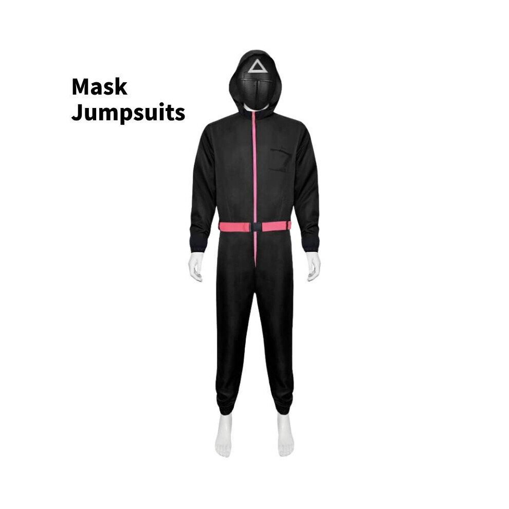 Photos - Fancy Dress (Square, S) Game Black Squid Bodysuit Cosplay Costumes Triangle Halloween Square Circle(Triangle, M)