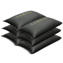Water-Activated Flood Barrier Foldable Sandbags Black 10 Pieces 25x100cm for Door and Window Sealing
