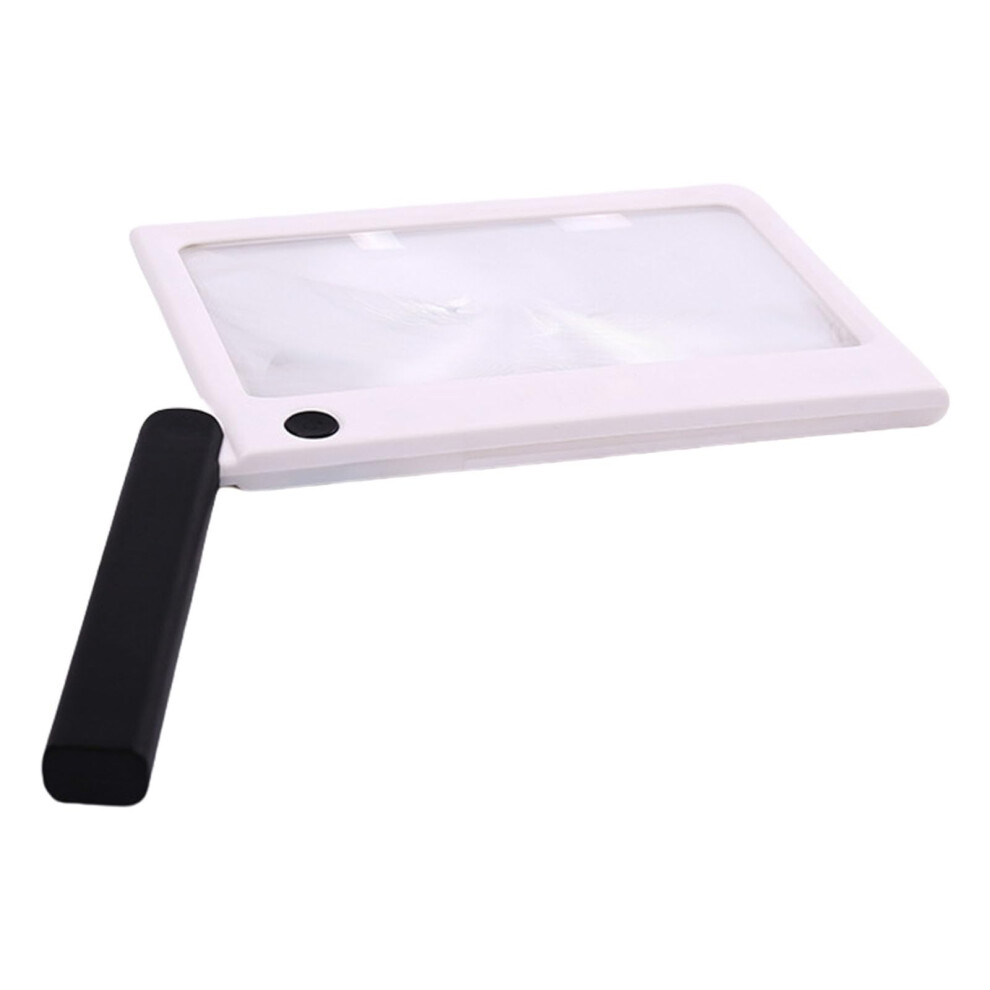 Light/White Magnifying Glass With Led For Macular Degeneration, Large Viewing Area, Portable Reading Aid In Bright Illumination